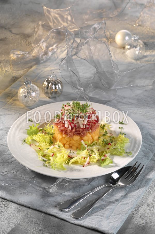 Melonen-Schinken-Tatar