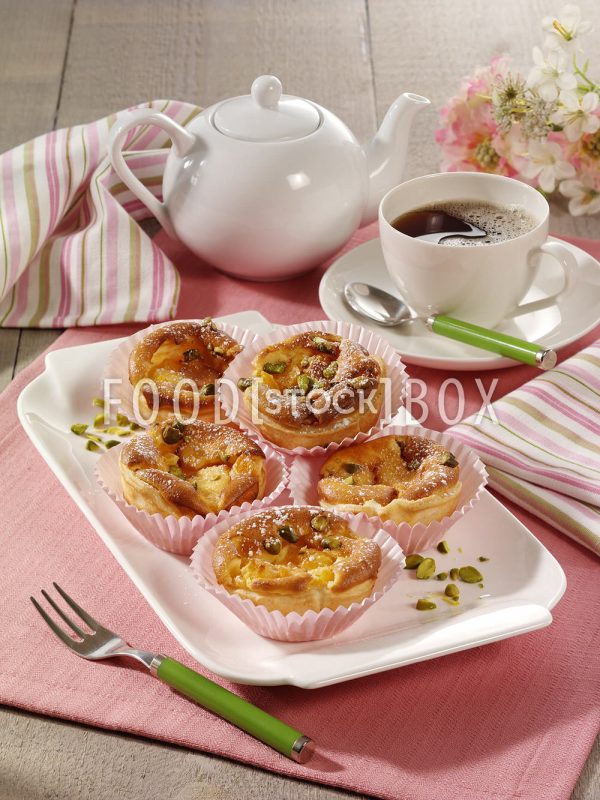Mini-Käsekuchen mit Aprikosen