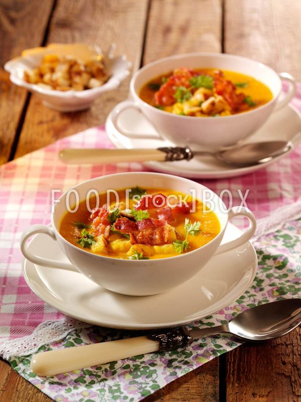 Möhrensuppe mit Bacon