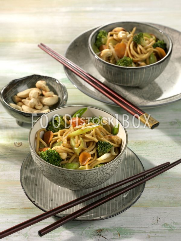 Asiatische Nudelpfanne