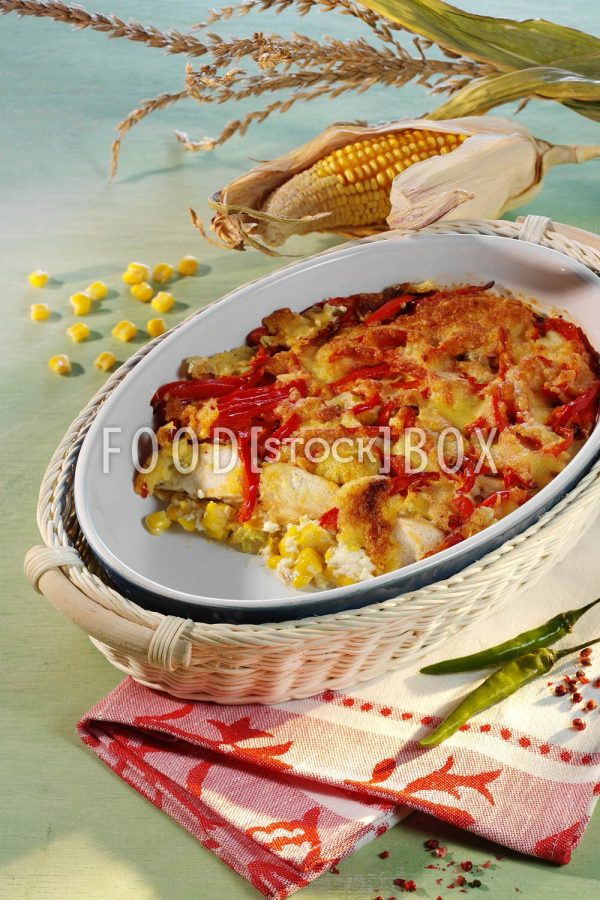 Maisauflauf mit Chili
