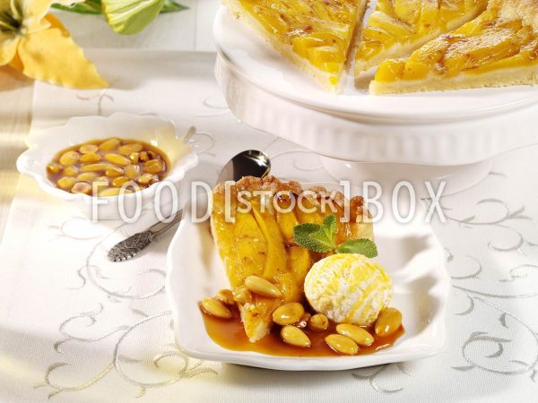 Mangotarte mit Nuss-Karamellsauce 2