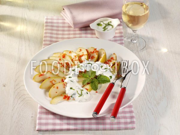 Marinierte Chili-Birnen mit Joghurt / Diabetiker