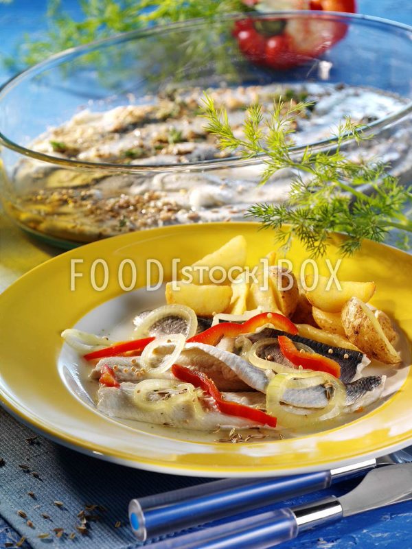 Marinierte Heringsfilets