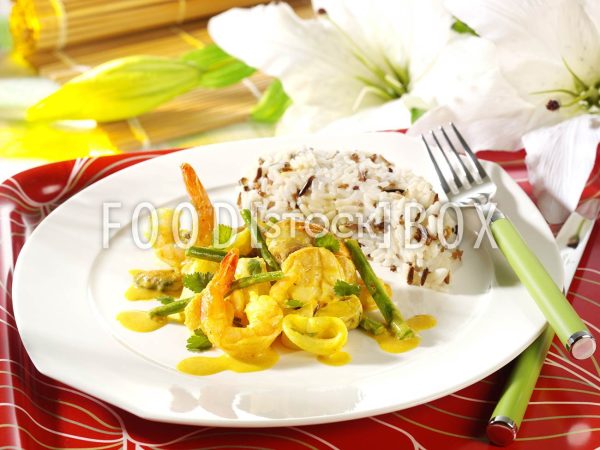 Meeresfrüchte - Curry mit Limette