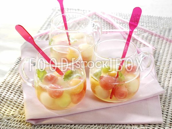 Melonen-Bowle mit Prosecco