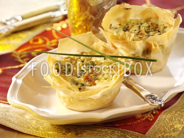 Mini-Quiches mit Ziegenkäse