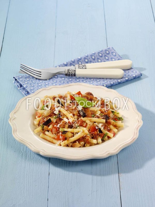 Nudeln mit Auberginensauce 2