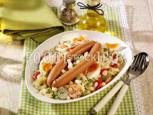 Nudelsalat mit Erbsen 2