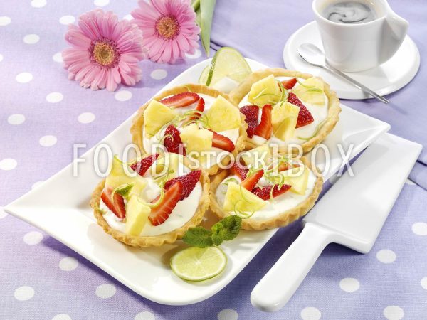 Obsttörtchen mit Limettencreme