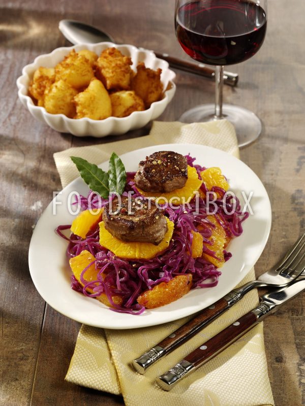 Orangen-Kohl mit Medaillons