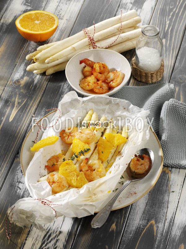 Orangenspargel aus dem Ofenpäckchen