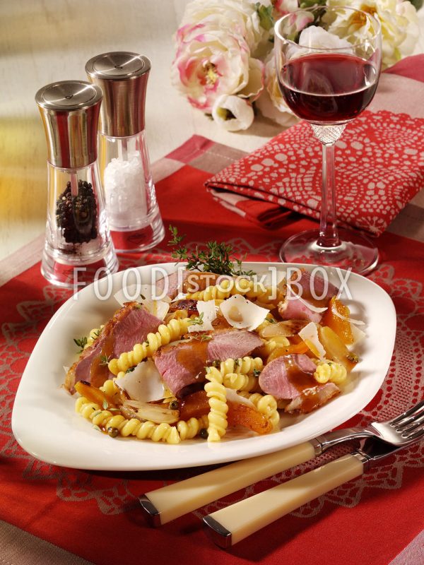 Pasta mit Entenbrust