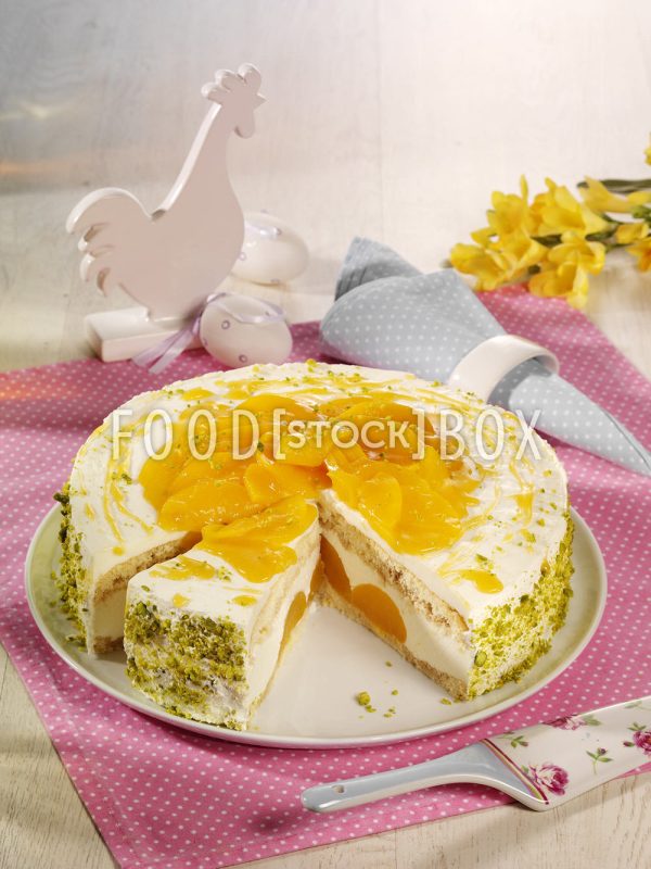 Pfirsich-Joghurt-Torte zu Ostern