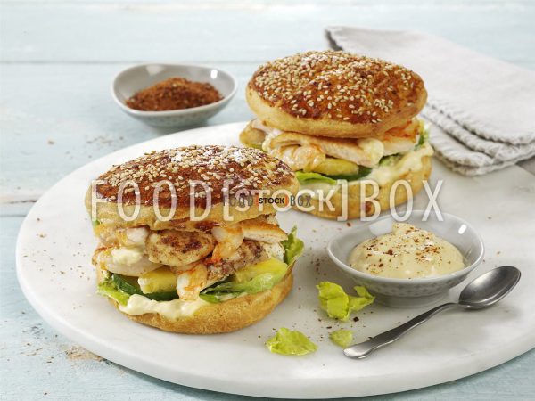 Poseidon-Burger mit Seeteufel