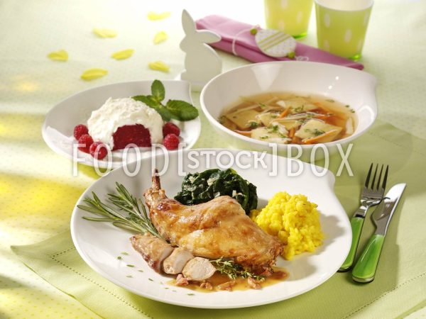 Kaninchen mit Safran-Risotto 4