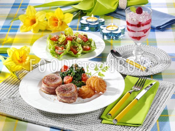 Schweinemedaillons mit Spinat 4