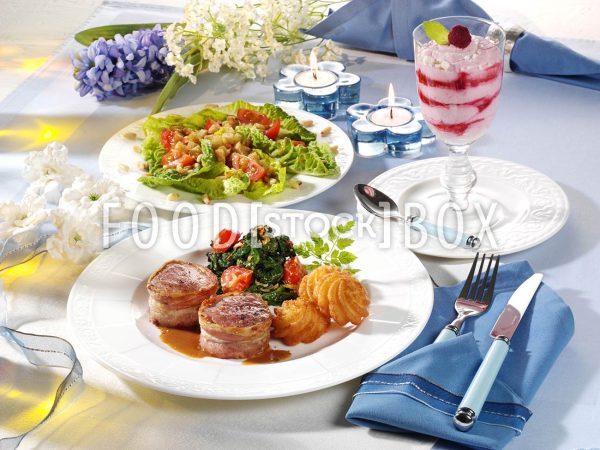 Schweinemedaillons mit Spinat 2