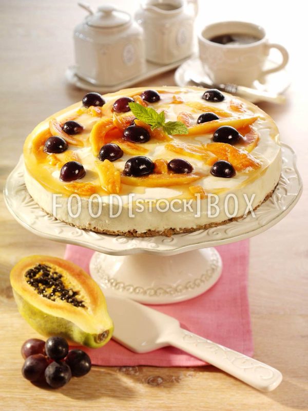 Weintrauben-Papaya-Torte