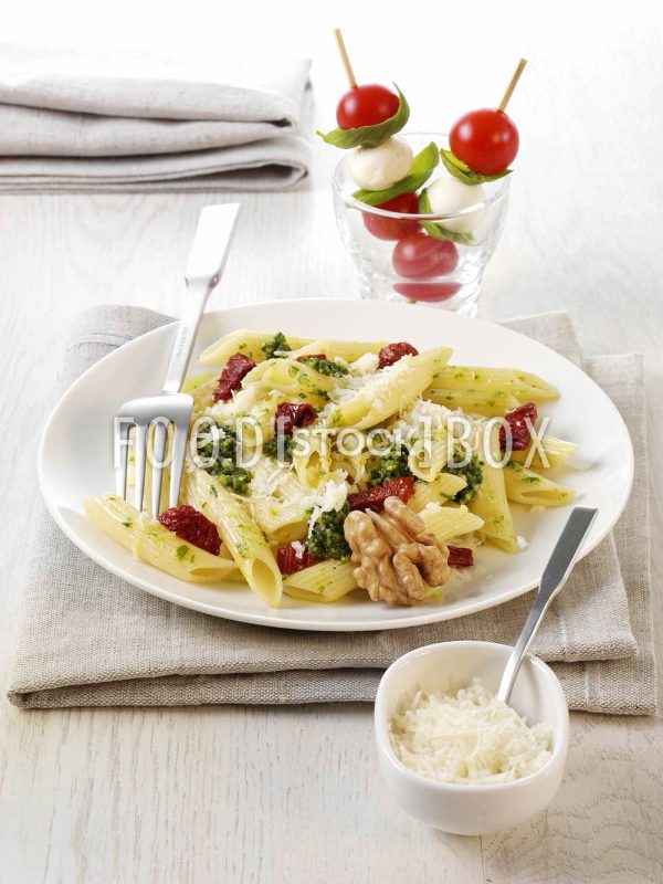 Penne mit Spinatpesto 4
