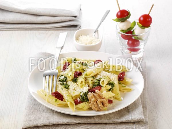Penne mit Spinatpesto 3