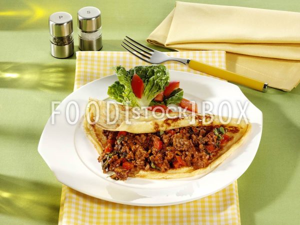 Pfannkuchen mit Hackfleisch/Glutenfrei 2