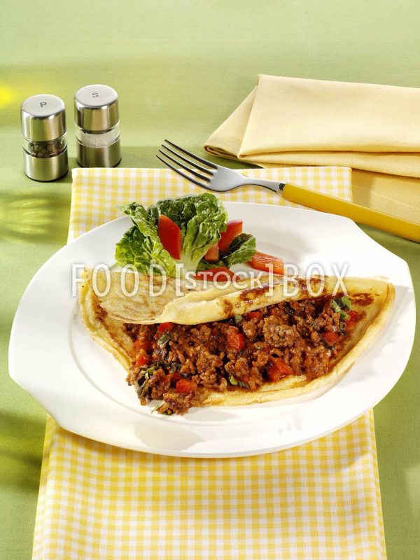 Pfannkuchen mit Hackfleisch/Glutenfrei 1