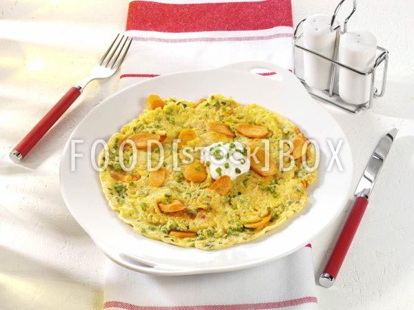 Pfannkuchen mit Curry-Möhren 2