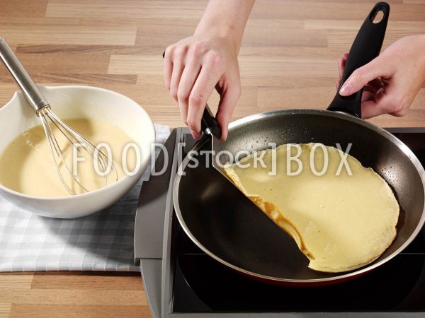 Speckpfannkuchen mit Zwiebeln 2