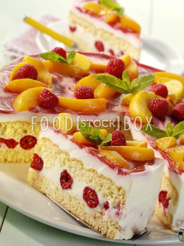 Pfirsich-Melba-Torte 1