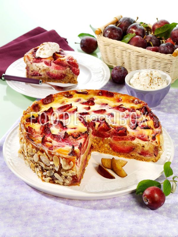 Pflaumen-Zwiebackkuchen