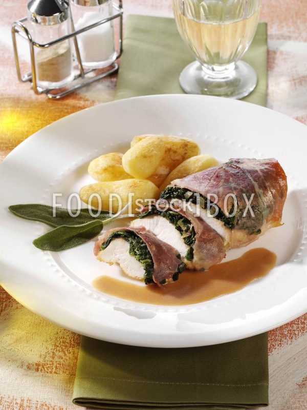 Poulardenbrust mit Parmaschinken 1