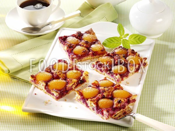 Preiselbeerkuchen mit Aprikosen 2