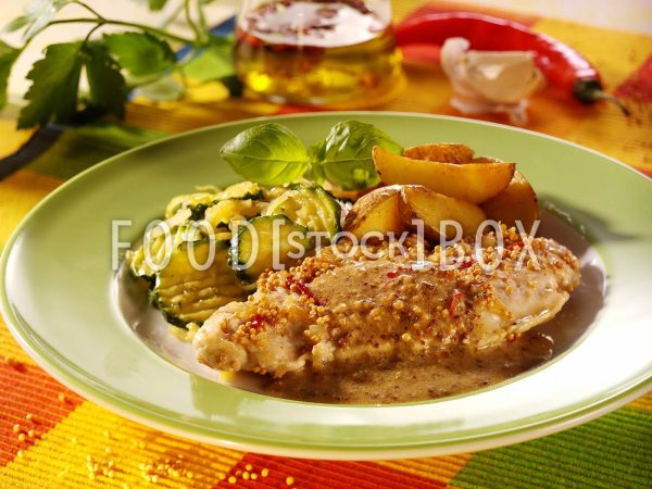 Pute in Senfsauce