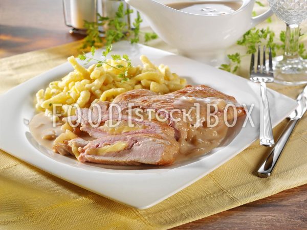 Puten-Cordon-Bleu mit Ananas