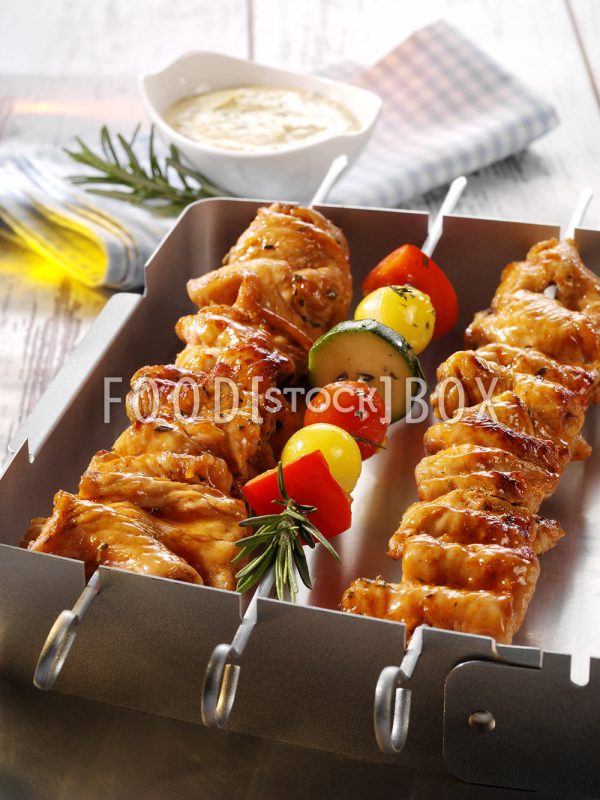 Putenspieß vom Grill