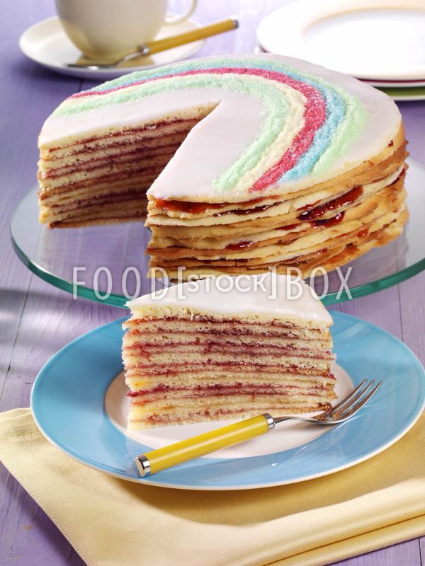 Regenbogentorte