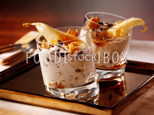 Ricotta mit Birnen