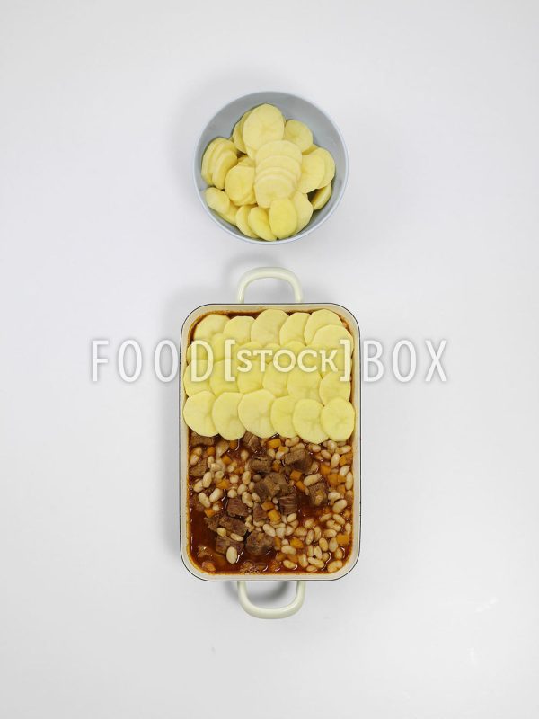 Rindfleisch mit Bohnen & Kartoffelhaube aus dem Ofen Step 6