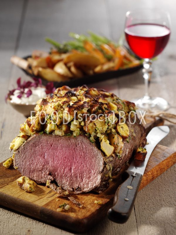 Roastbeef mit Brezenkruste