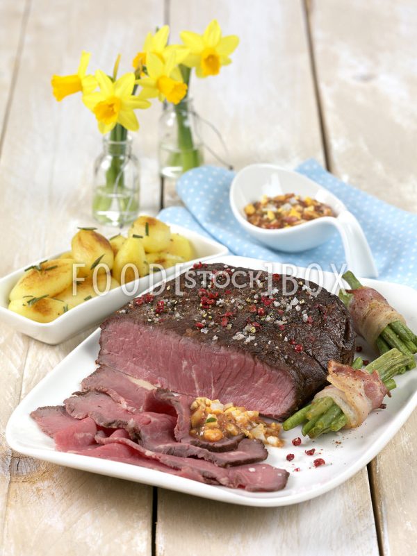 Roastbeef mit Eiersauce