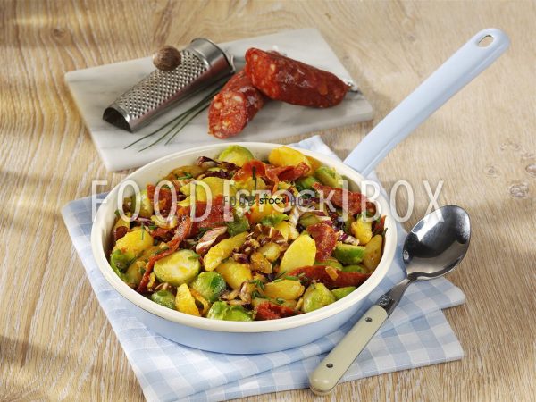Rosenkohl-Kartoffel-Pfanne
