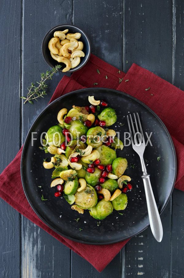 Rosenkohl-Nuss-Pfanne