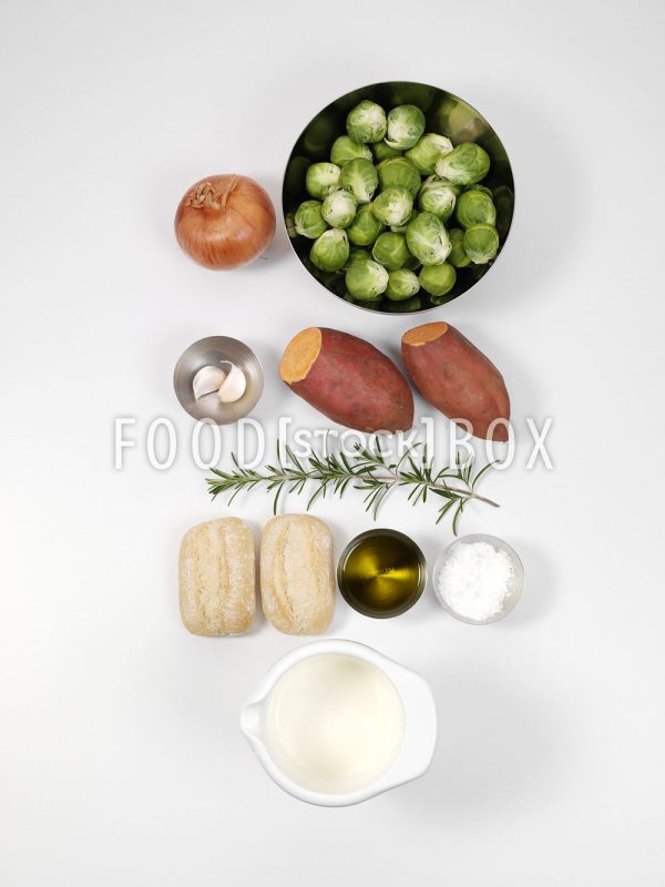 Rosenkohl-Süßkartoffel-Auflauf  Step 1