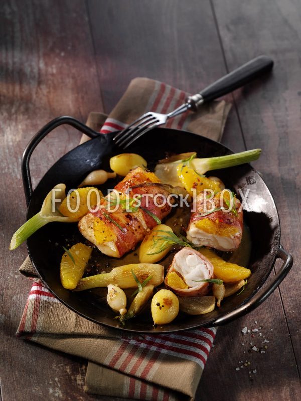 Rotbarsch mit Orangen