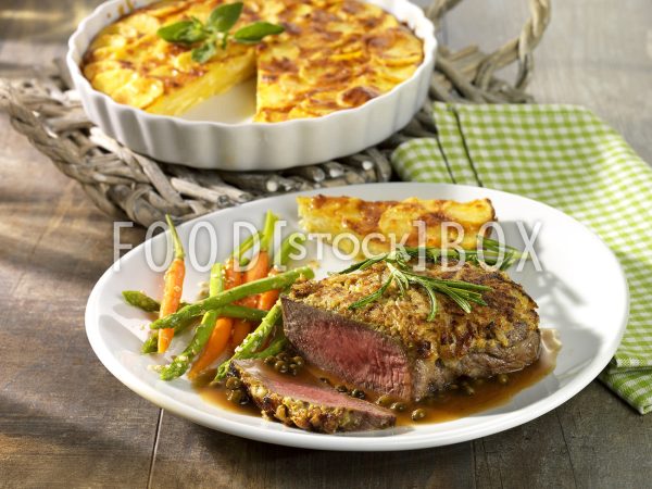 Rumsteak mit Schalotten-Senf-Kruste 2