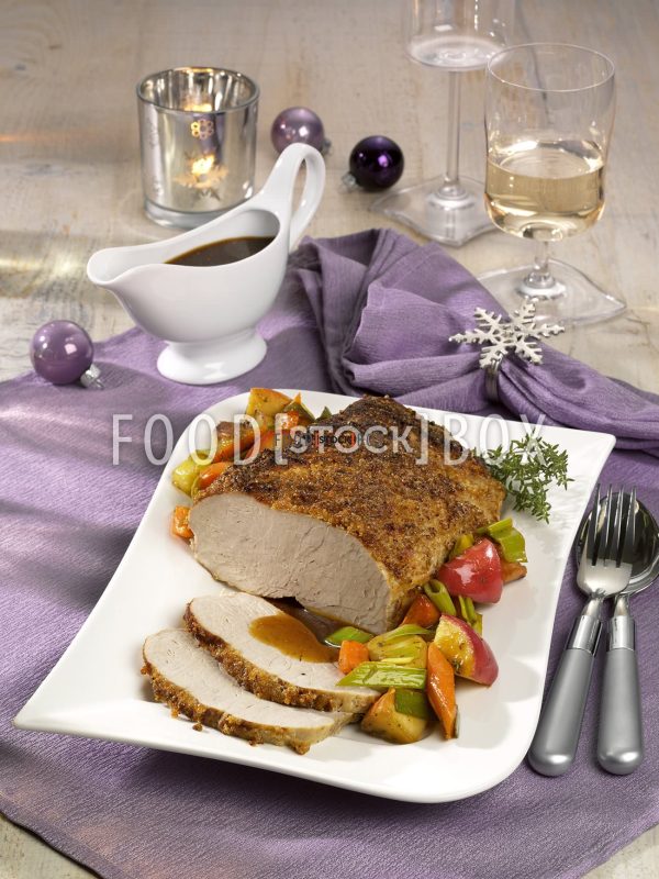 Saftiger Schweinebraten