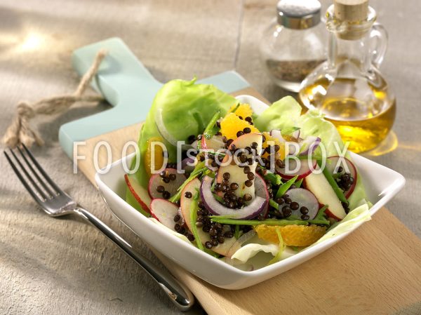 Salat von schwarzen Linsen 2