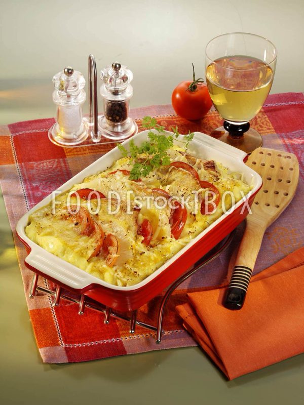 Putenschnitzel-Auflauf