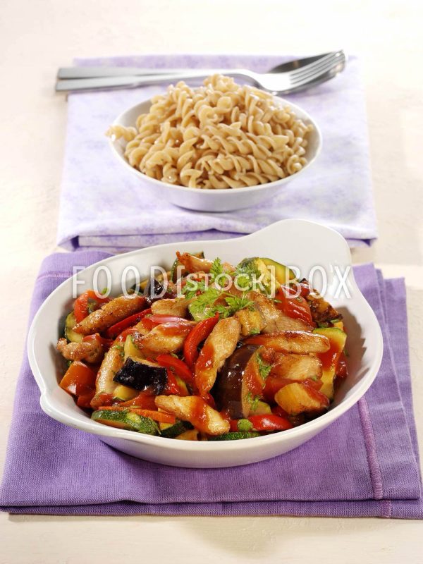 Ratatouille mit Huhn / Cholesterinarm